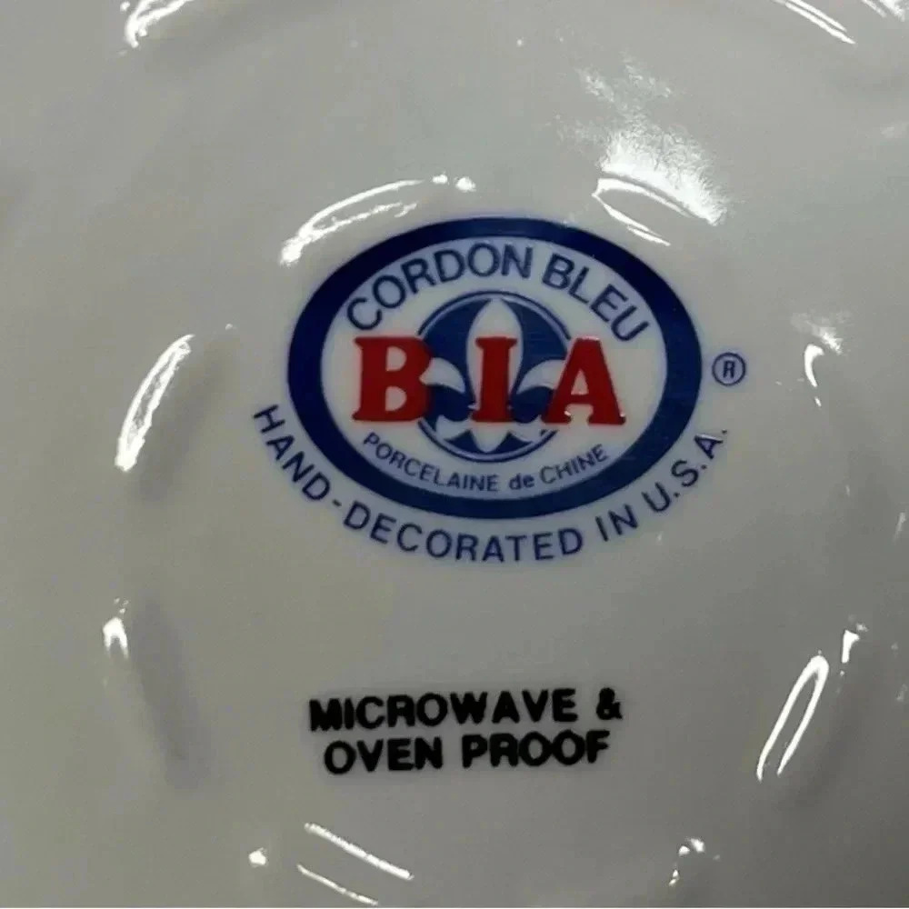 BIA Cordon Bleu Floral Casserole Dish Porcelain Soufflé Baking Pan Bowl - Picture 4 of 5